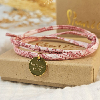 Bracelet liberty gravé -...