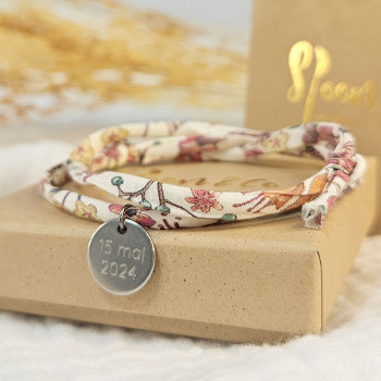 Bracelet liberty gravé -...