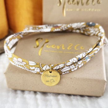 Bracelet liberty gravé -...