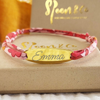 Bracelet liberty gravé -...