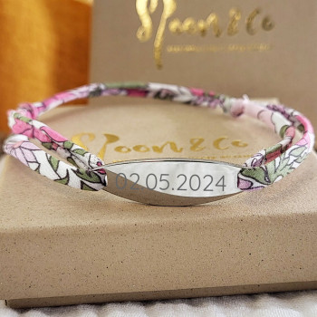 Bracelet liberty gravé -...